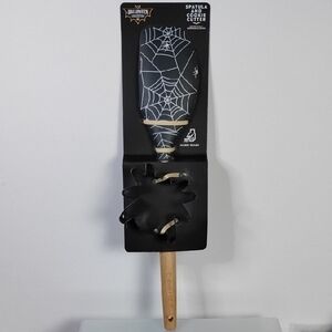 Crofton Spider Web Silicone Spatula and Cookie Cutter Set Halloween